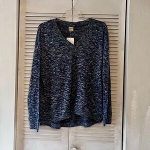 UGApparel The Lyne Women's Blue V-Neck Sweater